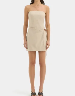 Moretti Strapless Mini Dress