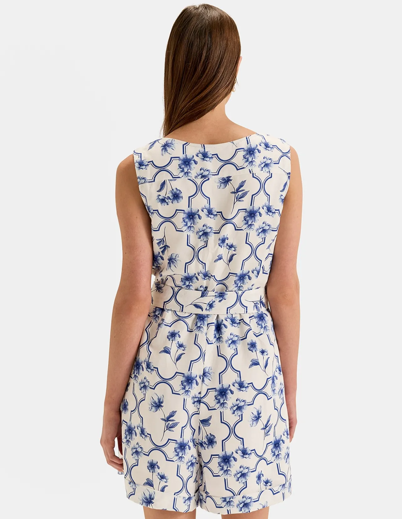 MOSAIC LINEN BLEND PLAYSUIT