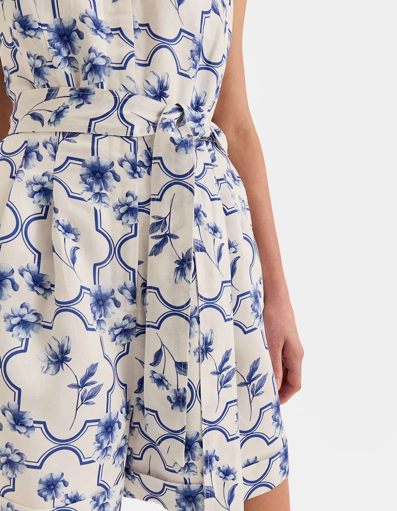MOSAIC LINEN BLEND PLAYSUIT