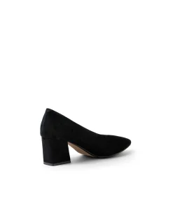 Mosko Suede Block Heel Pointed Pumps