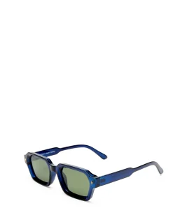 MOUNT LAWLEY BLUE RECTANGLE SUNGLASSES