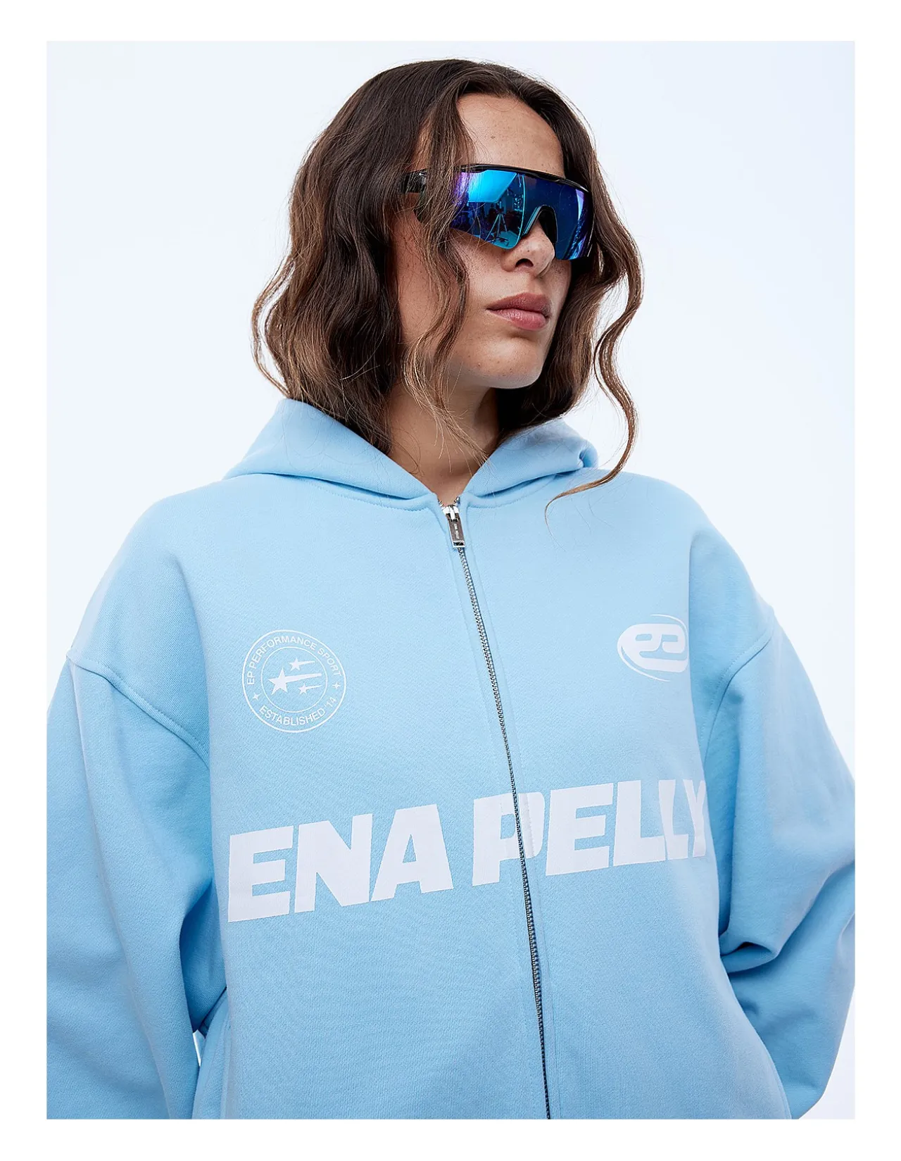 MULTI LOGO ZIP THRU HOODIE