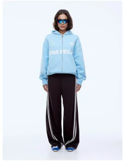 MULTI LOGO ZIP THRU HOODIE