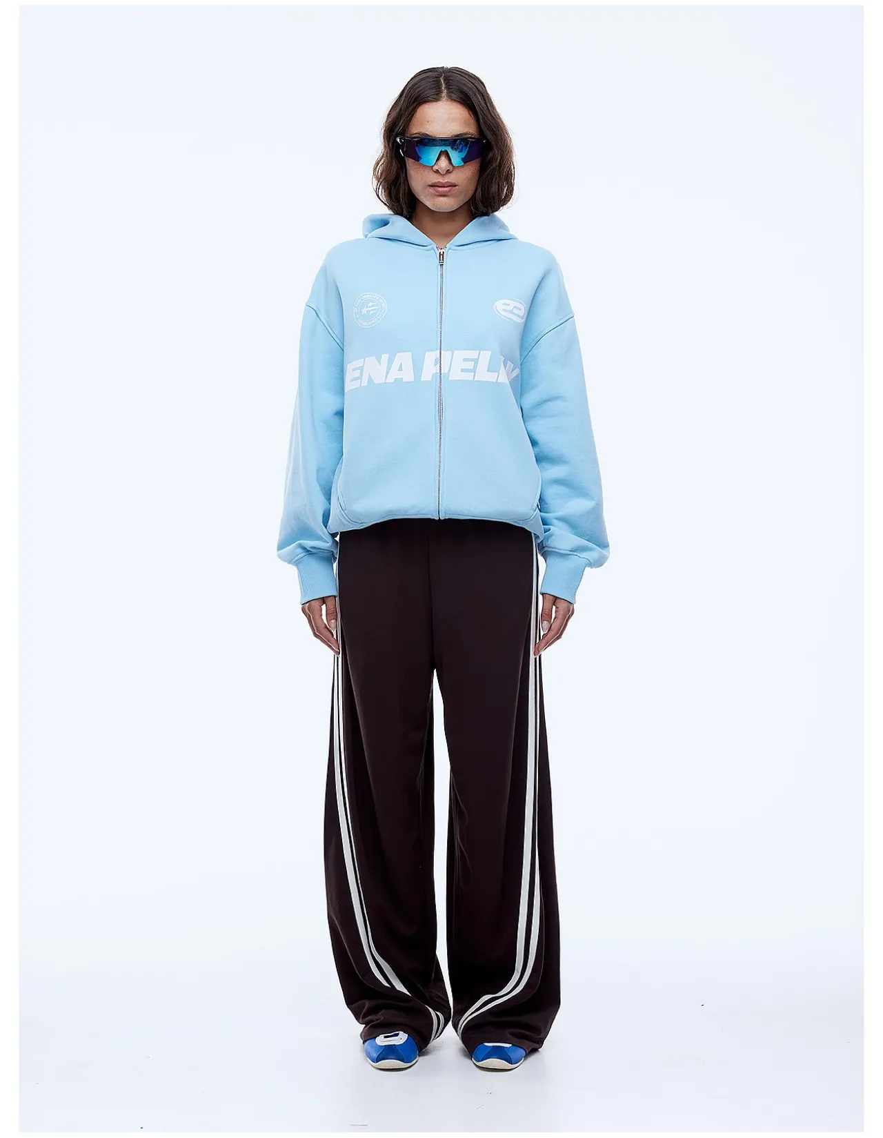 MULTI LOGO ZIP THRU HOODIE