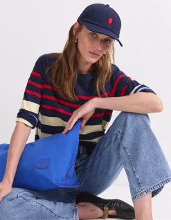 MULTI STRIPE HAFT SLEEVE MERCERISED TEE