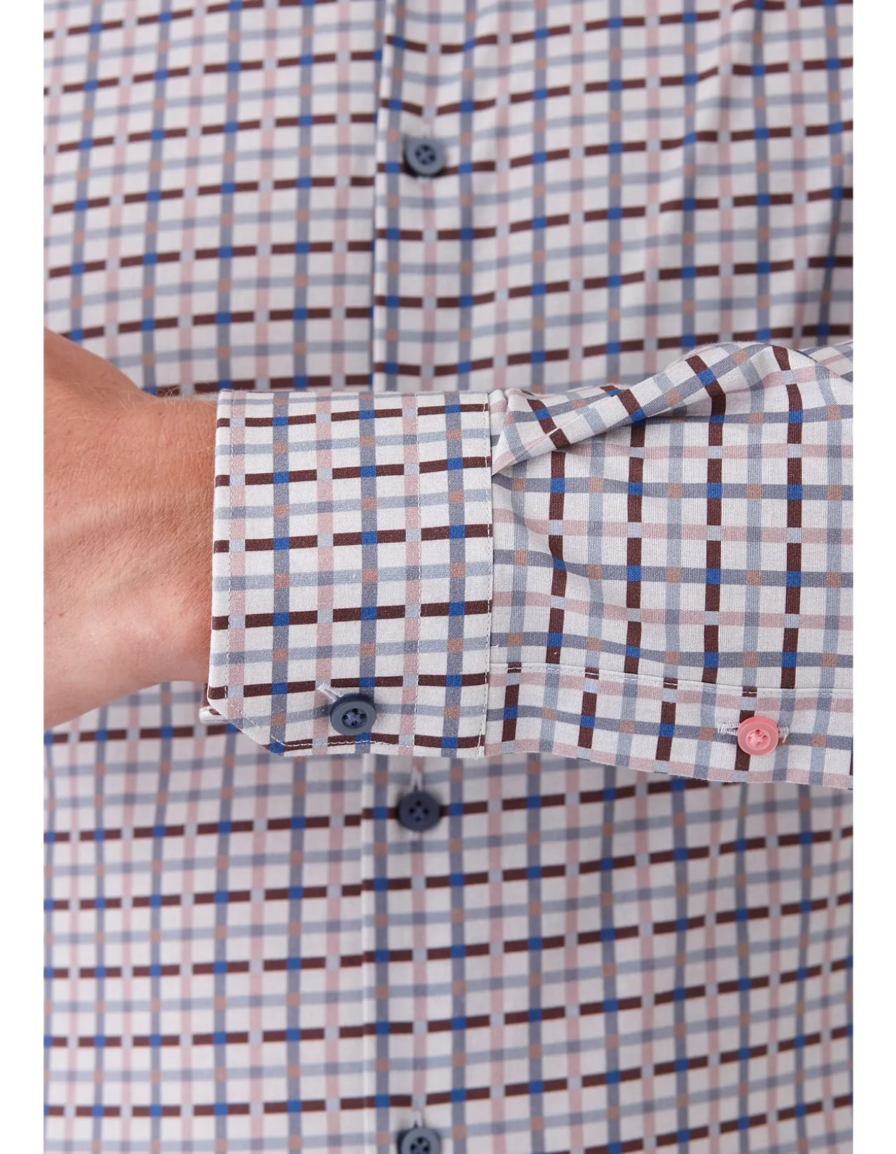 MULTI Check Print Slim Shirt