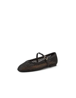 Murph Woven Leather Mary Jane Flats