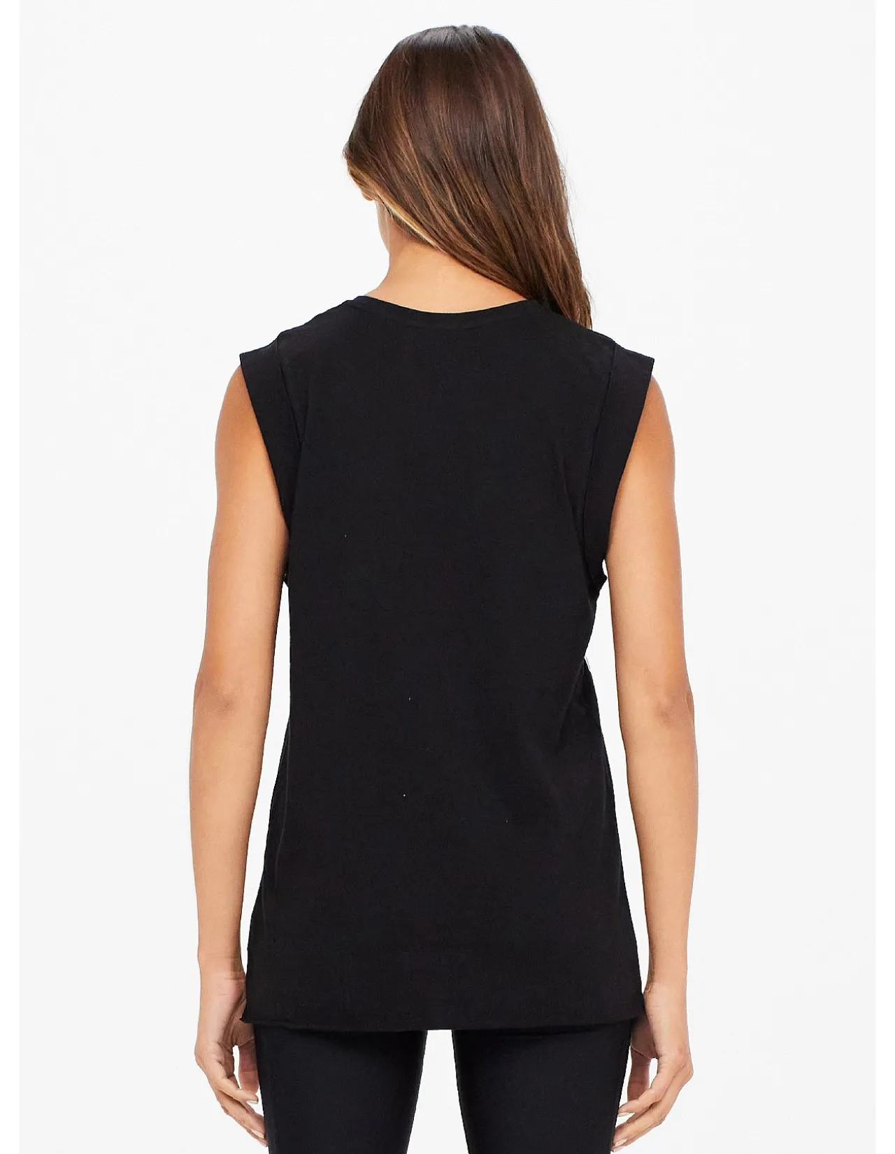 Muscle Tank Organic Cotton Logo Tank Top