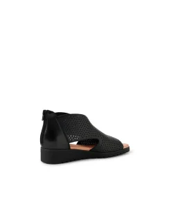 Mutan Laser Cut Low Wedge Sandals