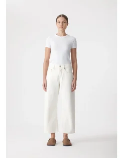 Nadia Mid Rise Wide Leg Barrel Jean