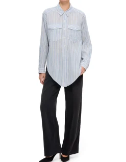 NATH TIE WAIST BU SHIRT