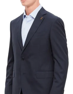 Navy Blue Lightweight Wool Suit