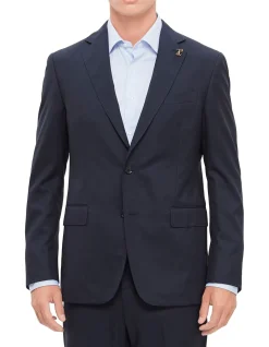 Navy Blue Lightweight Wool Suit