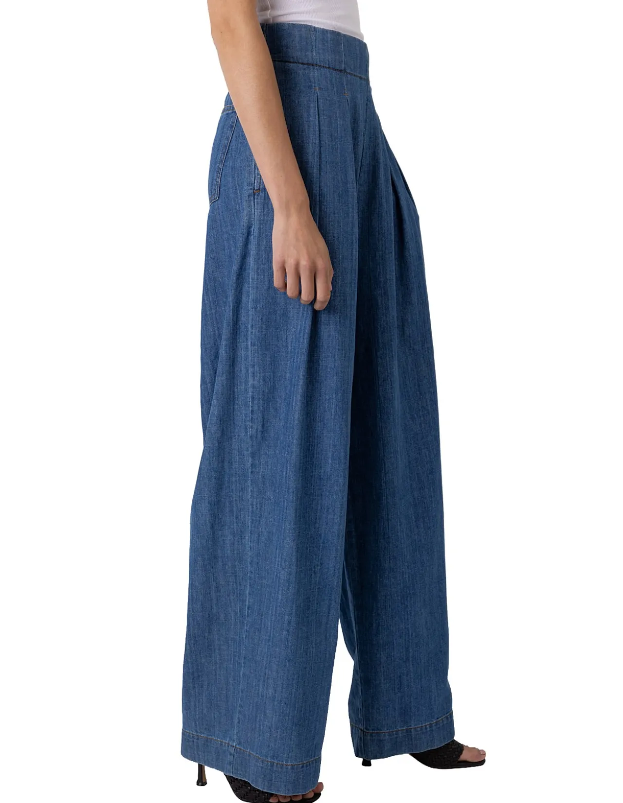 Nellie High Waist Wide Leg Denim Jeans