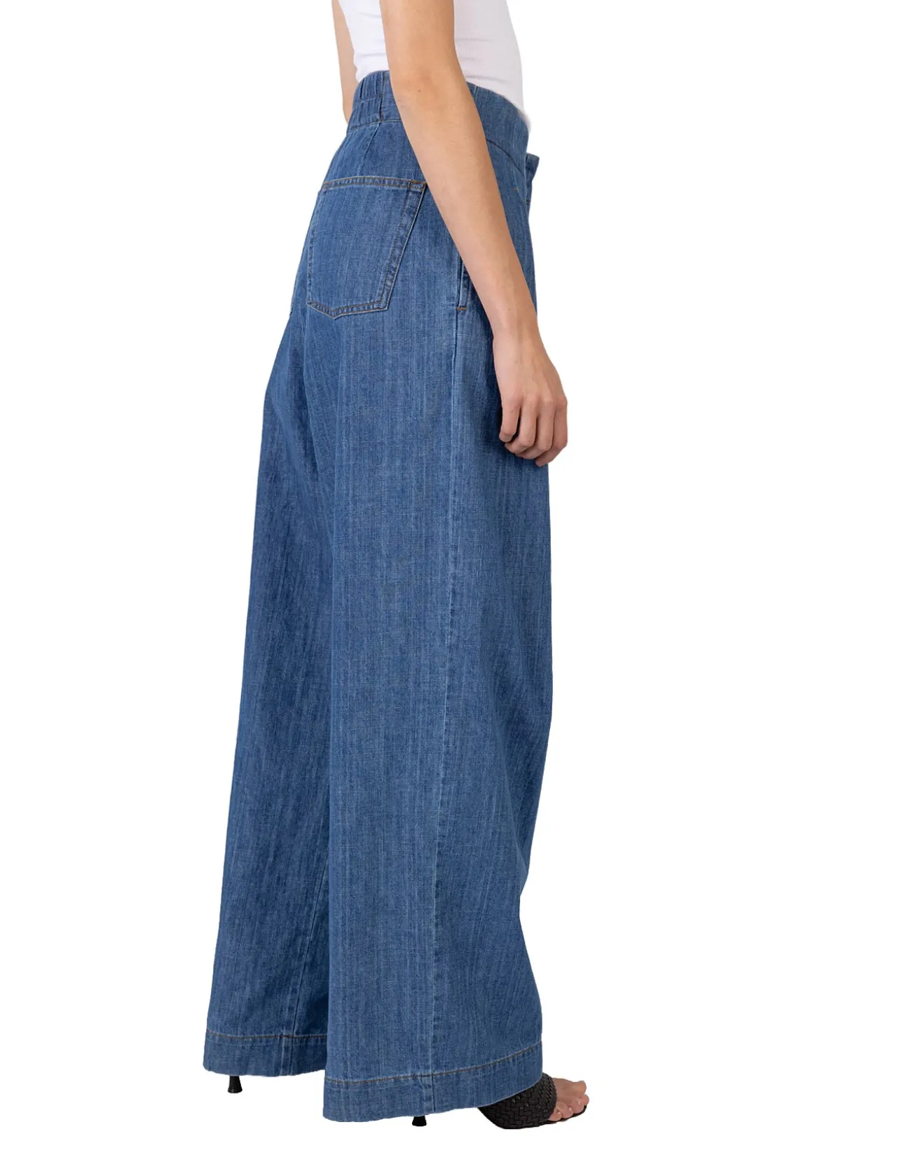 Nellie High Waist Wide Leg Denim Jeans
