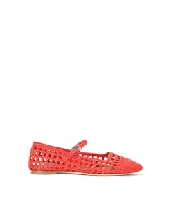 Nell Woven Mary Jane Flats