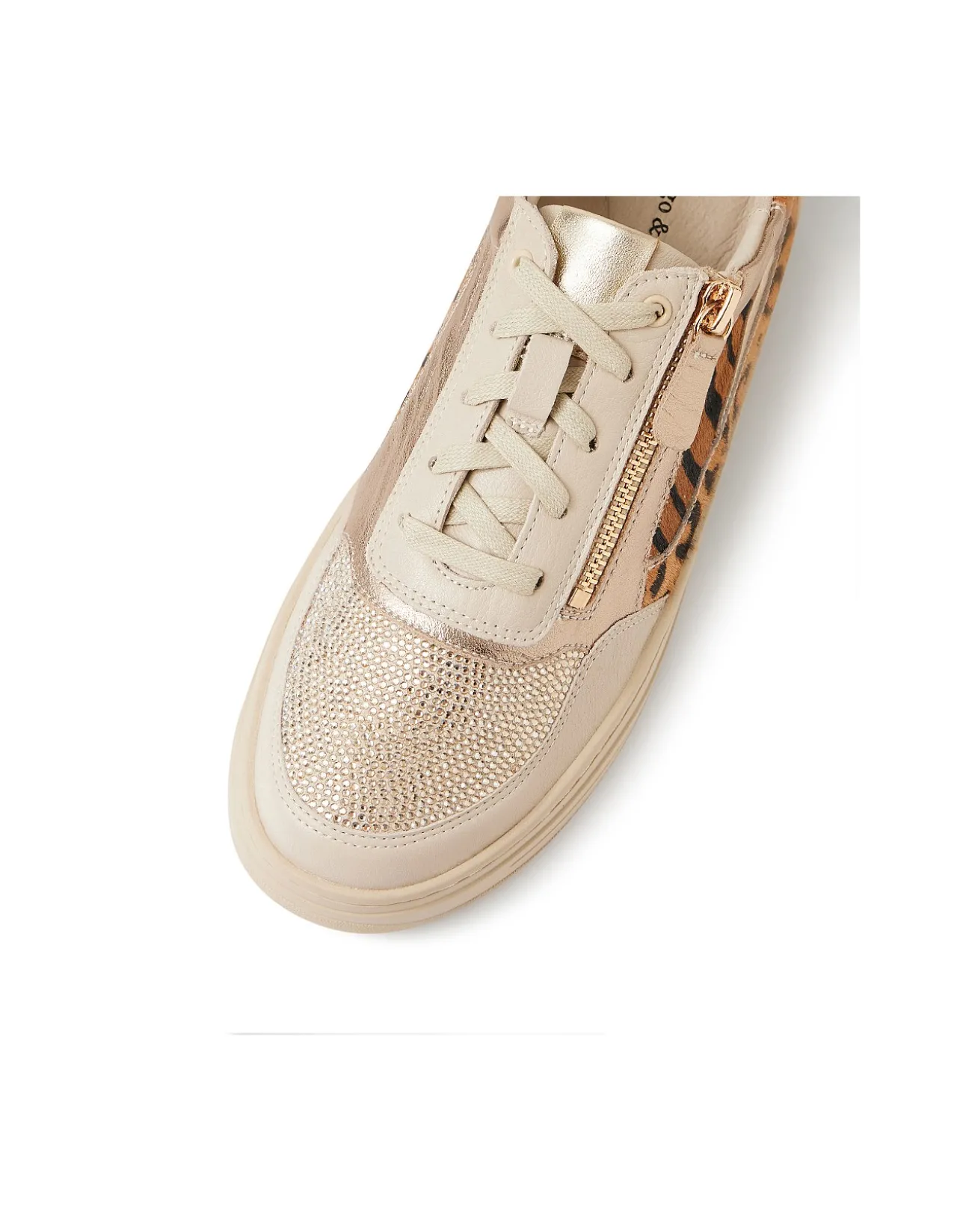 Nevyle Animal Panel Zip Detail Sneakers
