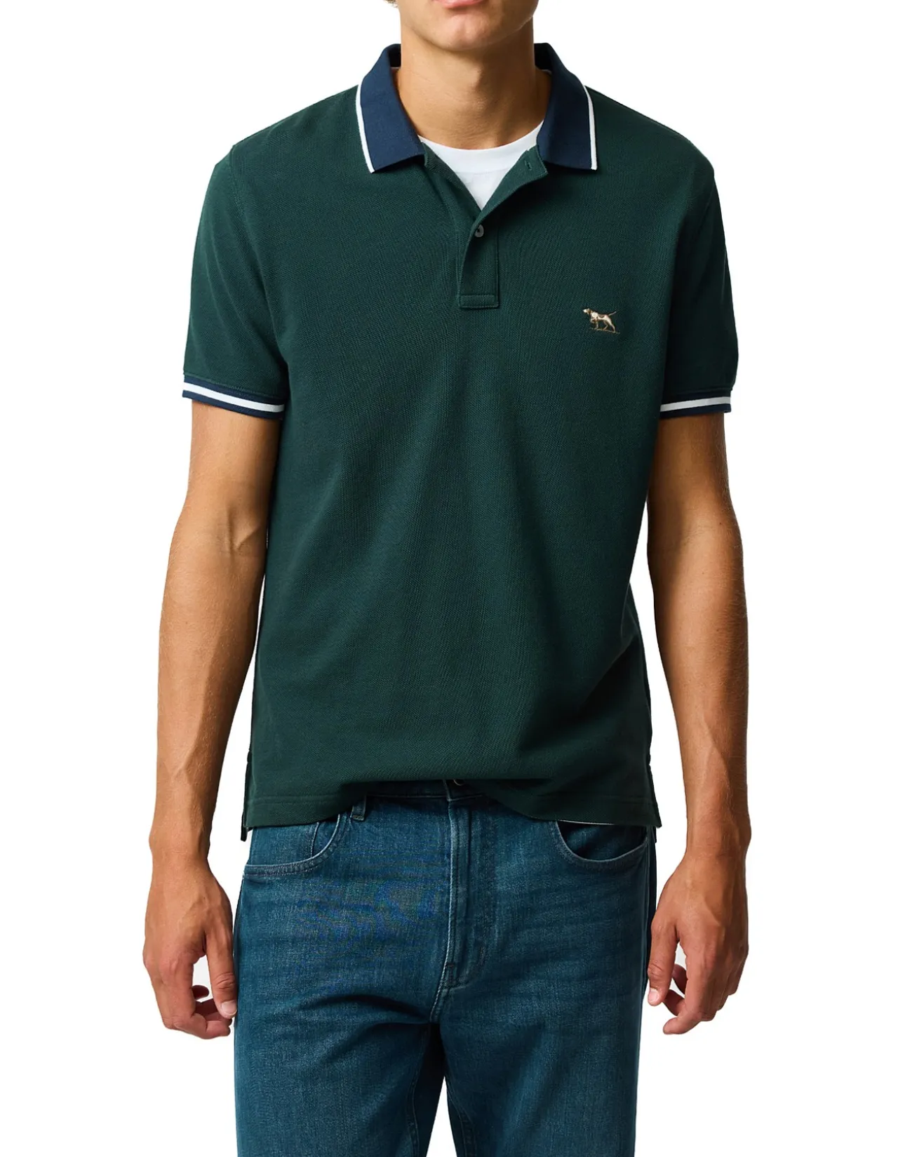 NEW LYNN SPORTS FIT POLO - FOREST