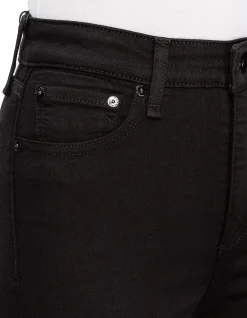 Nina High Rise Raw Hem Ankle Skinny Jeans