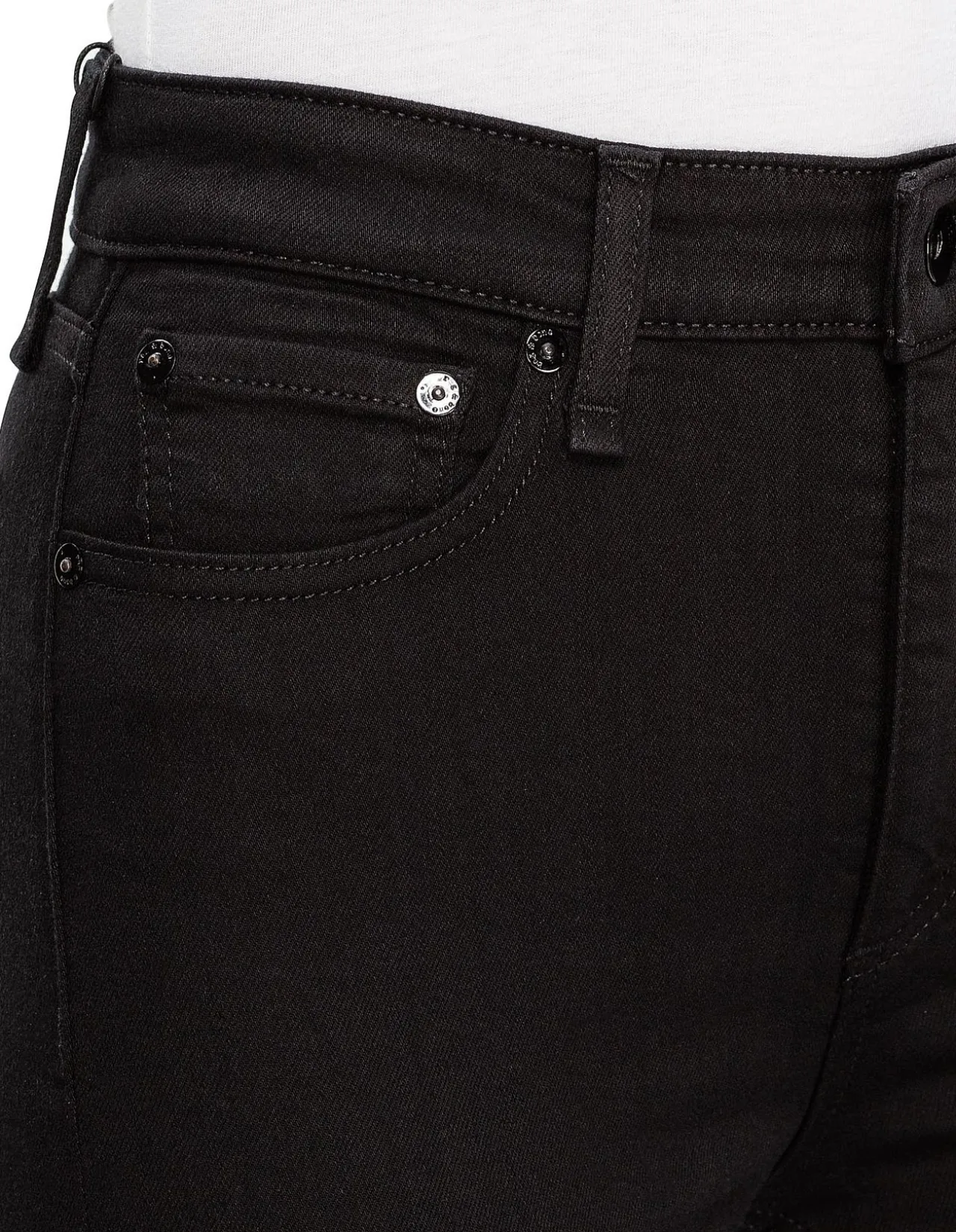 Nina High Rise Raw Hem Ankle Skinny Jeans