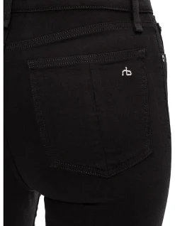 Nina High Rise Raw Hem Ankle Skinny Jeans
