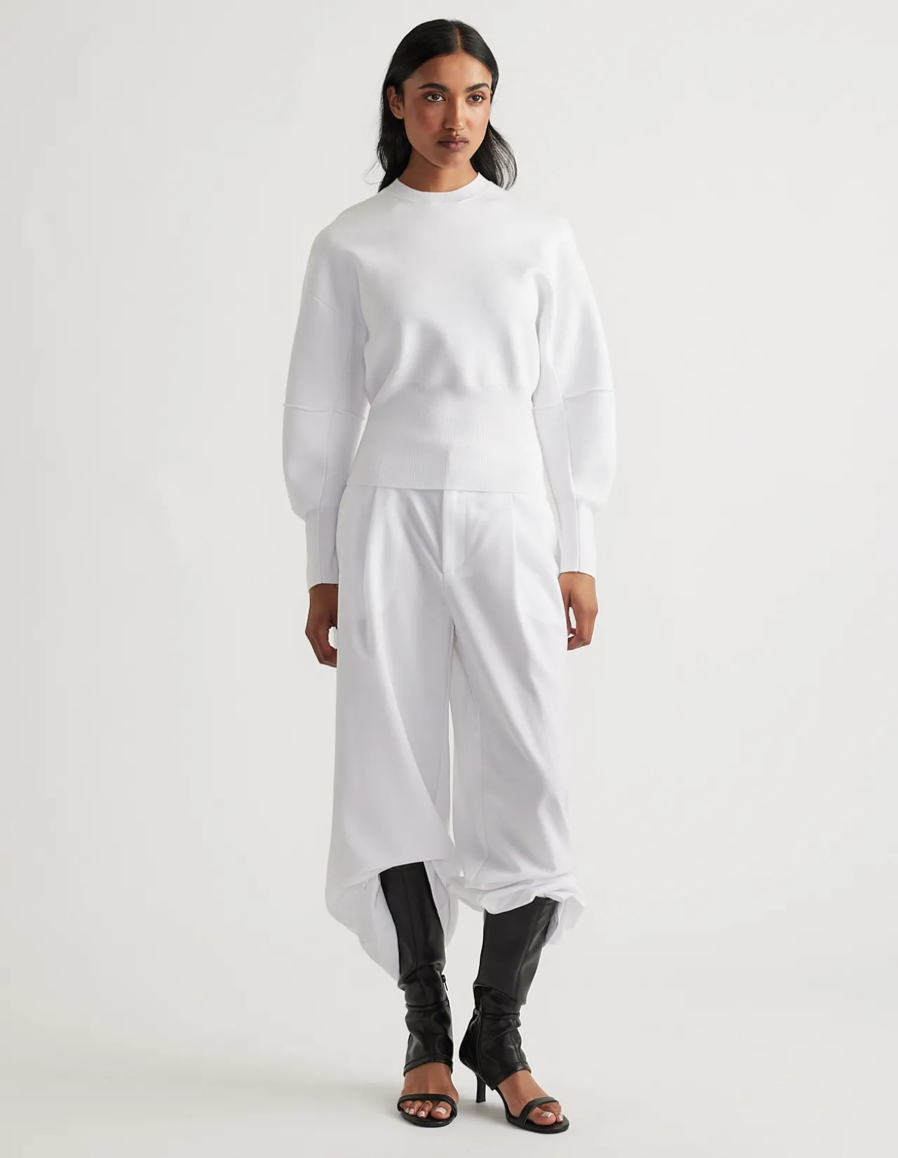 Nina Structured High Neck Knit Jumper