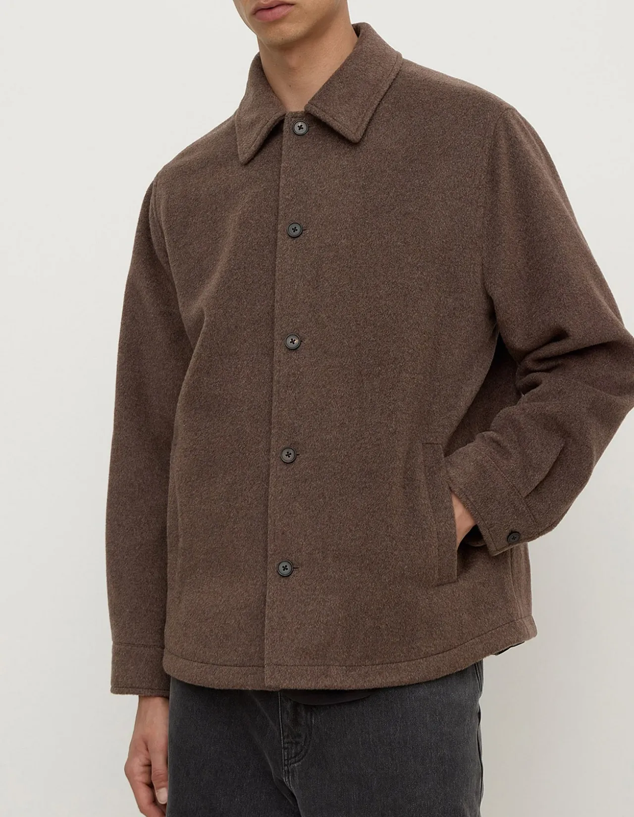 Noah Wool Jacket Cocoa Marle