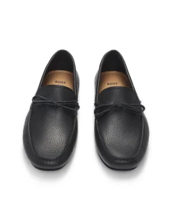 NOEL MOCC Textured Leather Driving Loafers