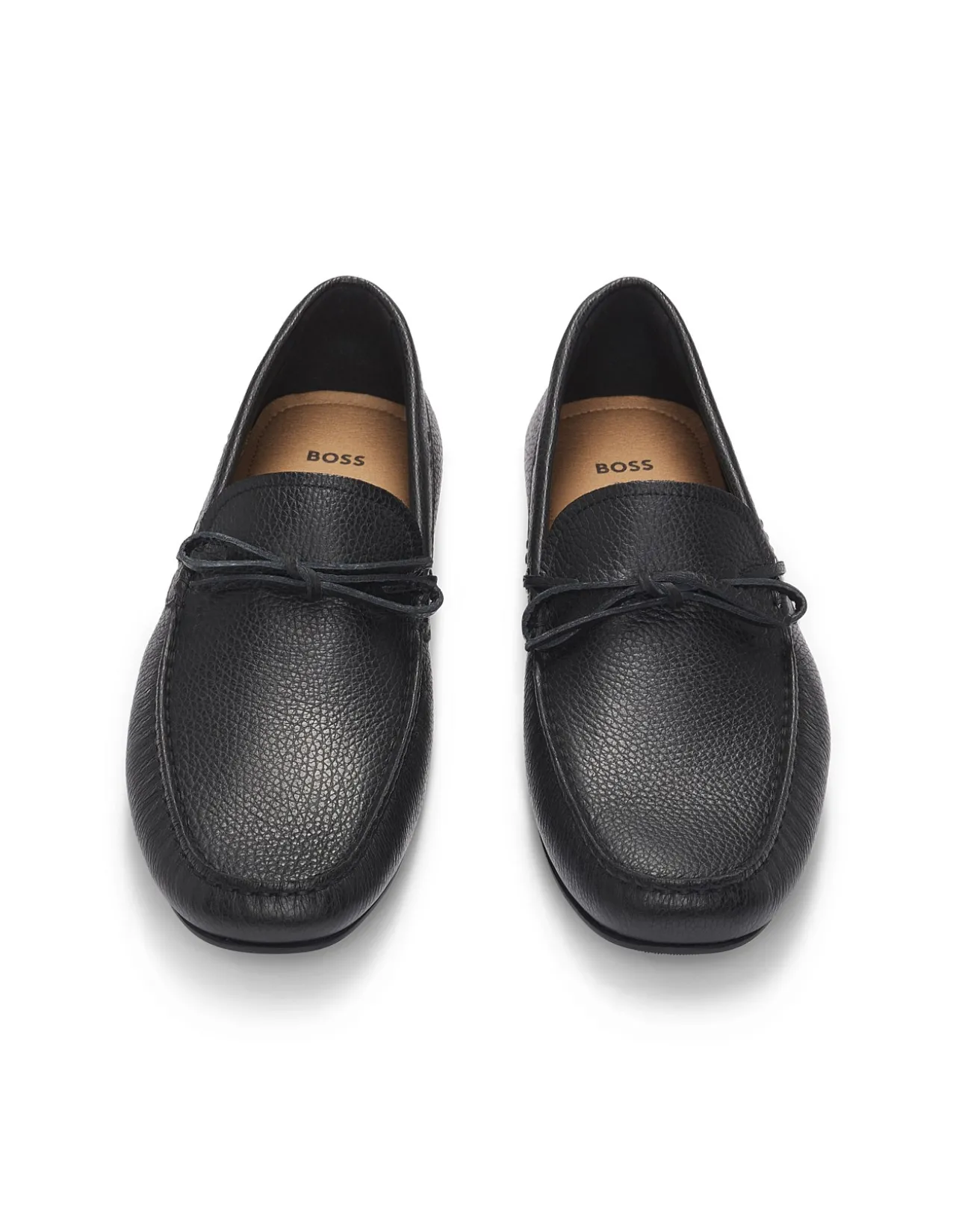 NOEL MOCC Textured Leather Driving Loafers
