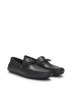 NOEL MOCC Textured Leather Driving Loafers