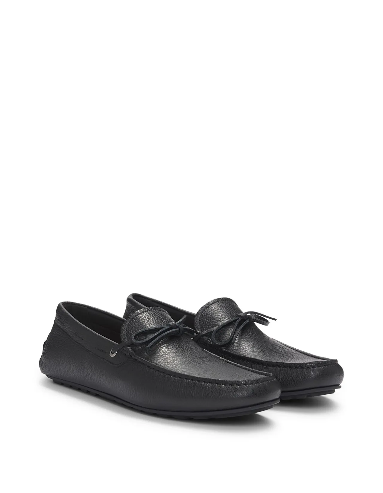 NOEL MOCC Textured Leather Driving Loafers