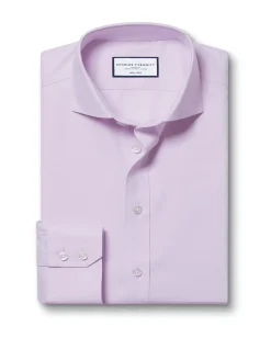 Non-iron twill cutaway classic fit shirt