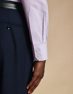 Non-iron twill cutaway classic fit shirt