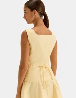 NORAH LINEN VEST