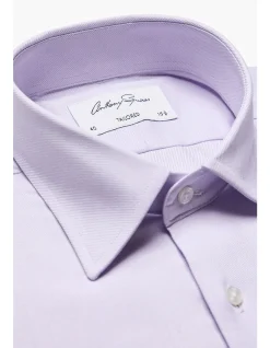 NORRIS FORMAL SHIRT - LILAC TWILL