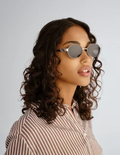NORWOOD GREY OVAL SUNGLASSES