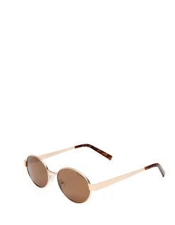 NORWOOD GOLD OVAL SUNGLASSES