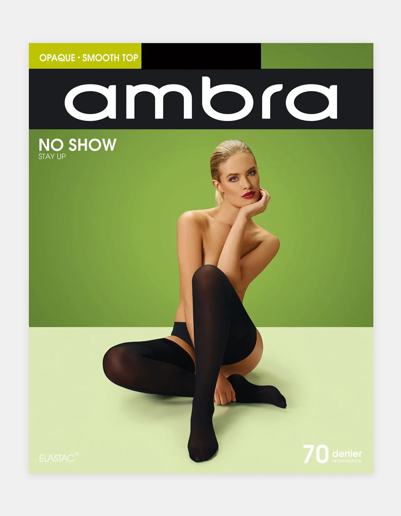 No Show 70 Denier Opaque Stay Up Stockings