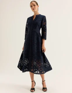 NOSTALGIA LACE SHIRTDRESS