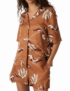 NYBG Sammie Floral Stripe Coord Short