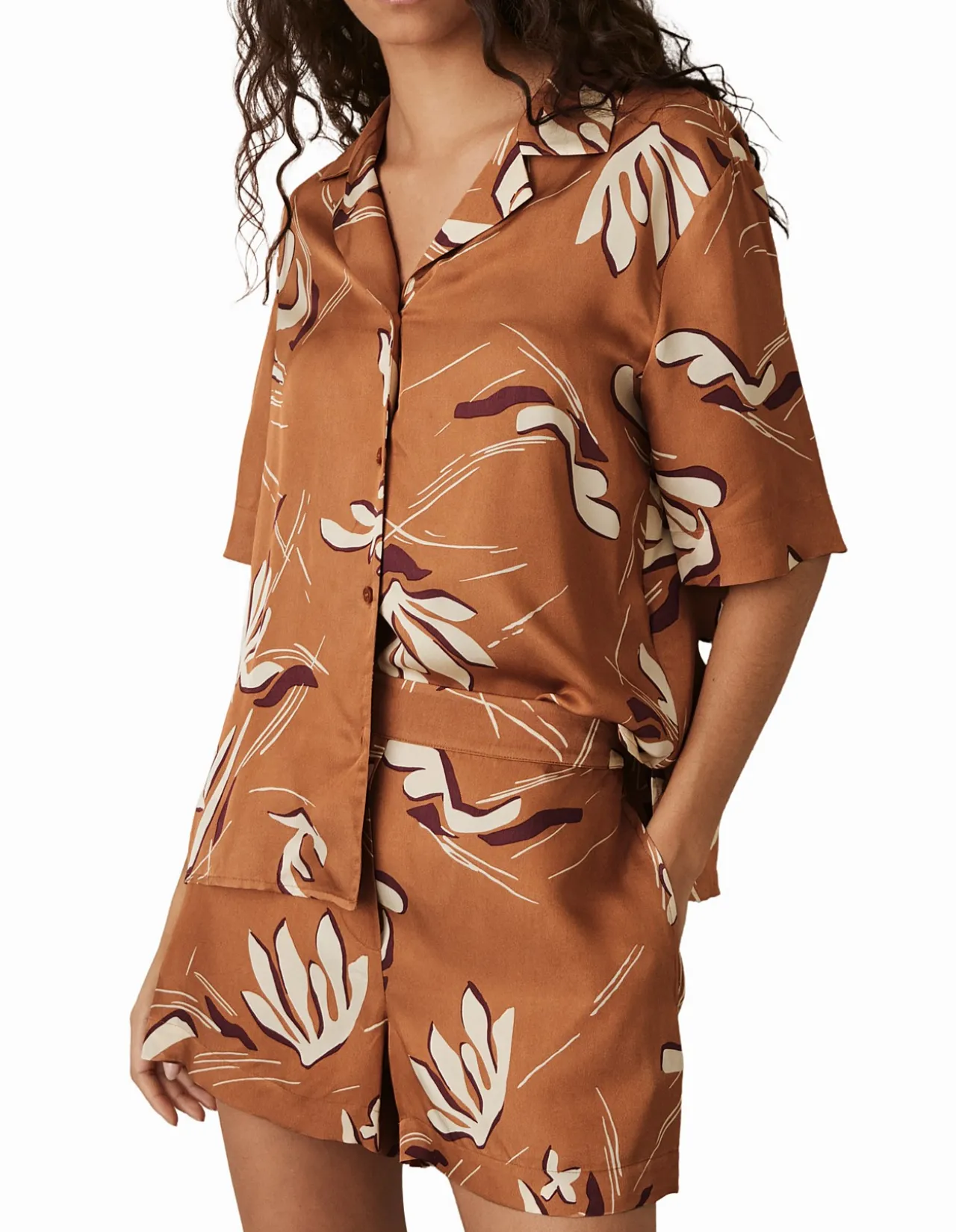 NYBG Sammie Floral Stripe Coord Short