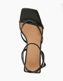 NYLA Black Leather Wedge