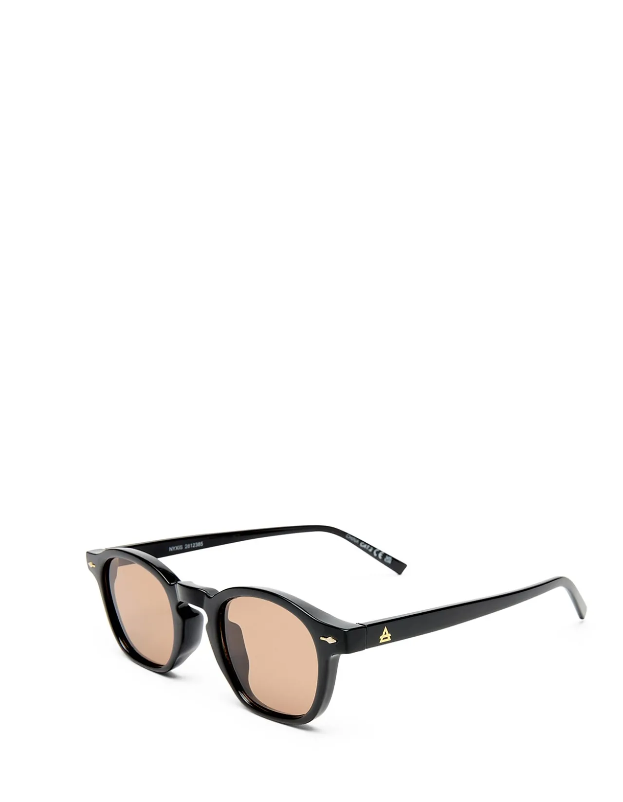 NYXIS BLACK ROUND SUNGLASSES