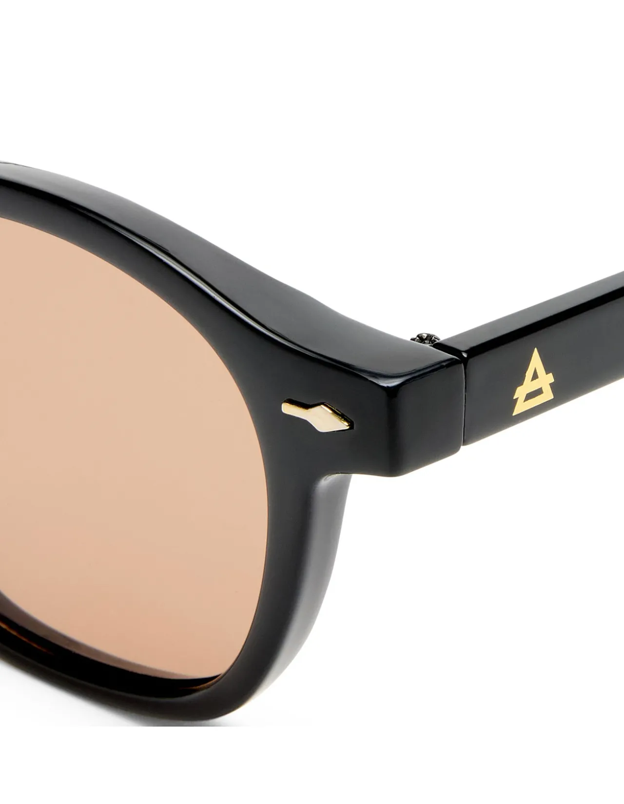 NYXIS BLACK ROUND SUNGLASSES