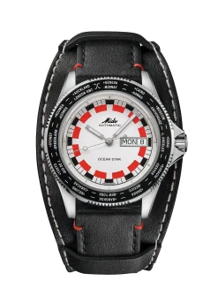 Ocean Star Worldtimer Stainless Steel White Dial
