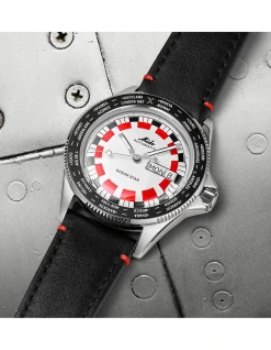 Ocean Star Worldtimer Stainless Steel White Dial