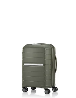 Oc2Lite 55cm Expandable Small Carry-On Suitcase Olive Green