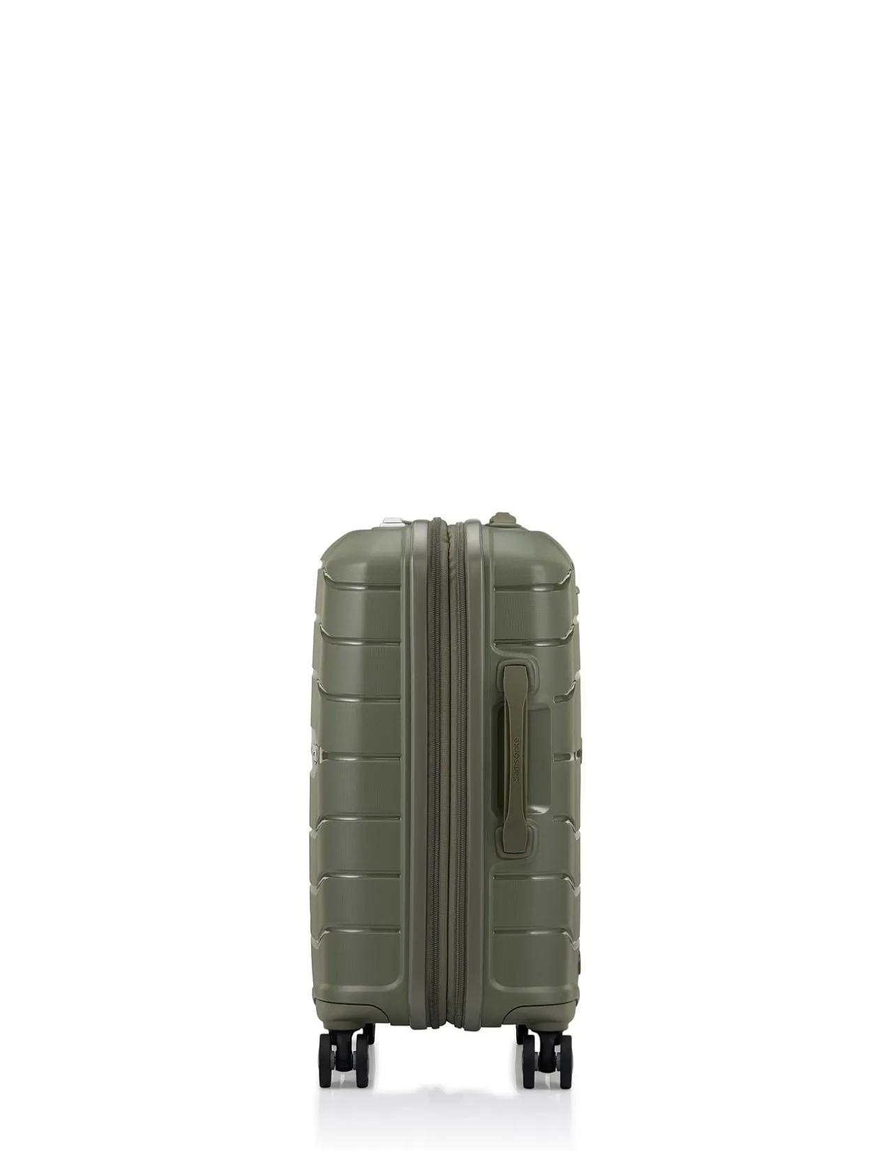 Oc2Lite 55cm Expandable Small Carry-On Suitcase Olive Green