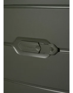 Oc2Lite 55cm Expandable Small Carry-On Suitcase Olive Green