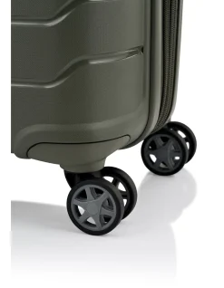 Oc2Lite 55cm Expandable Small Carry-On Suitcase Olive Green